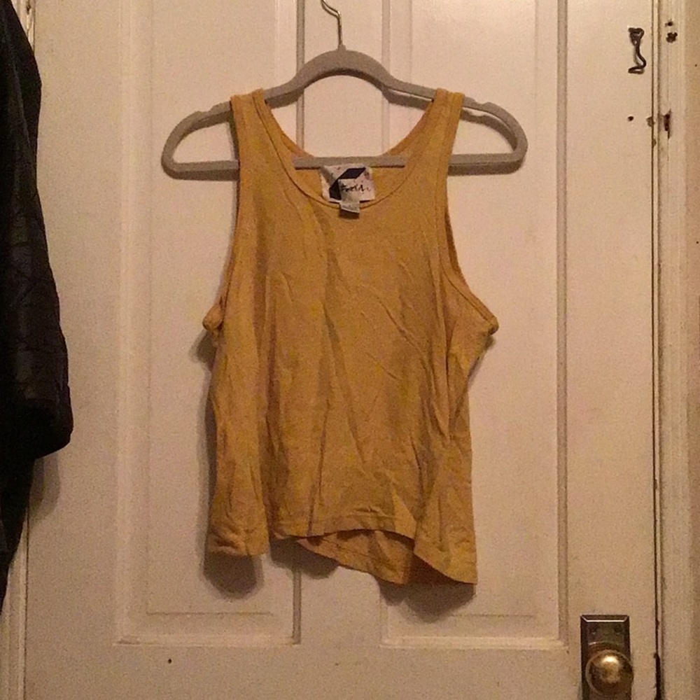 Yellow Forum 70’s tank top/muscle shirt!